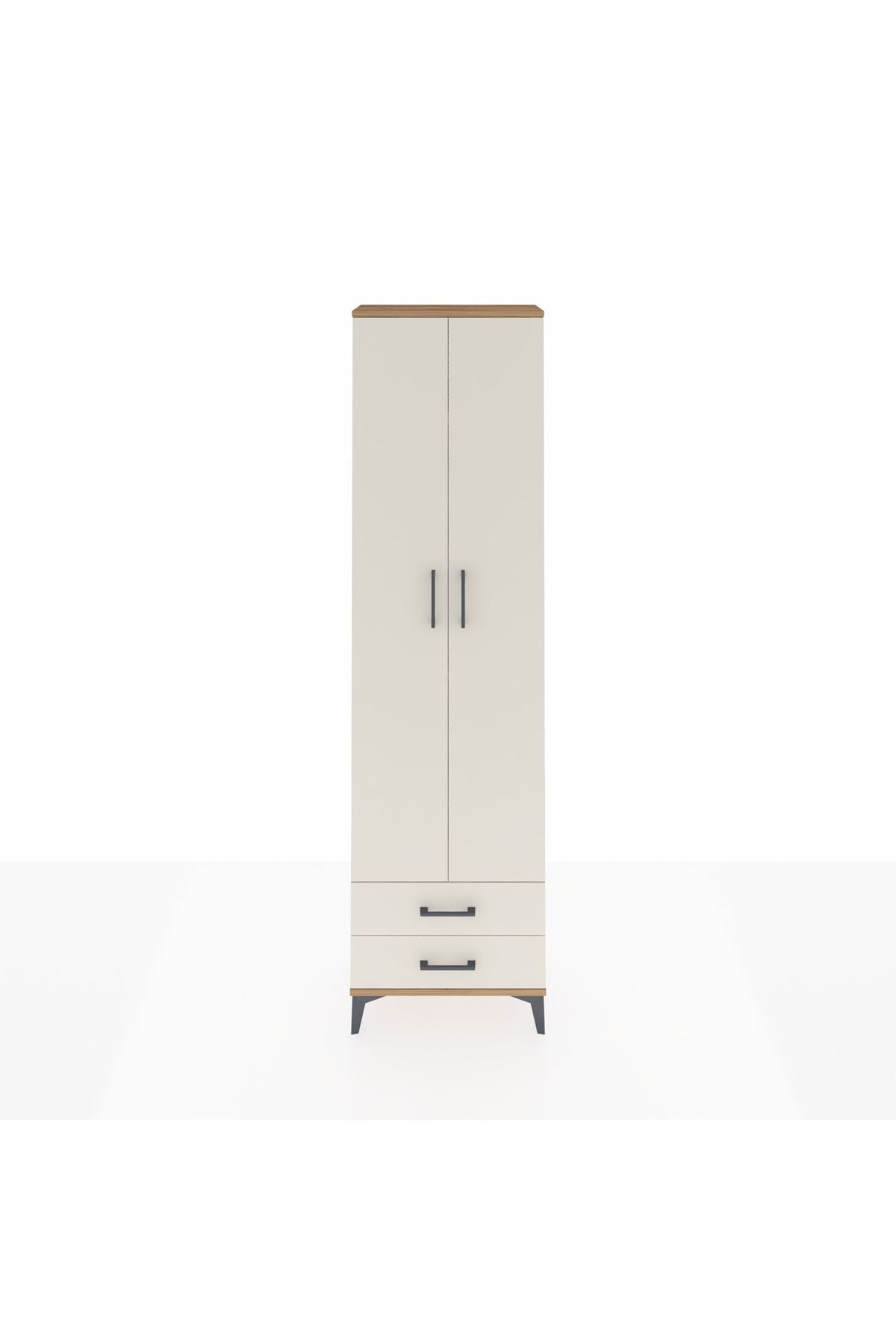 Arges Dolap 5 Raflı 2 Çekmeceli 2 Kapaklı 60x30x221 - S29M008V7A