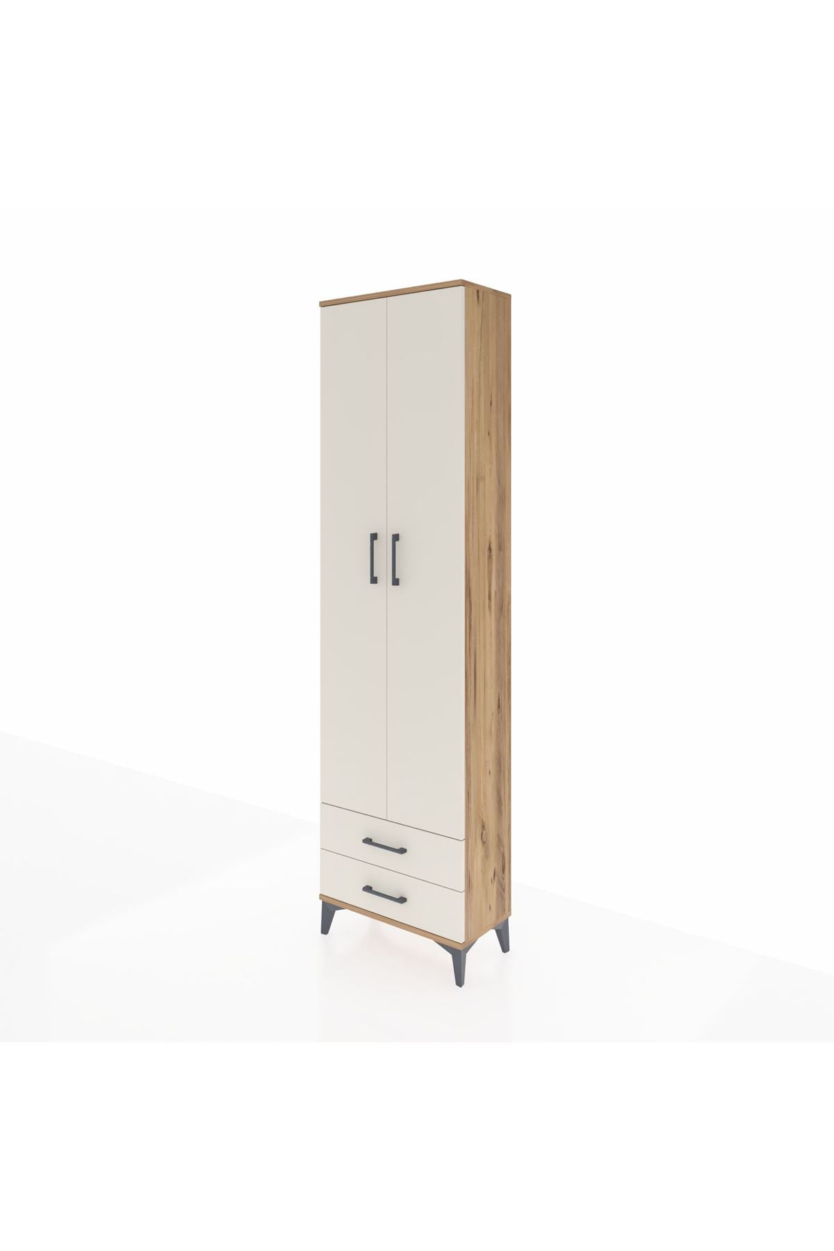 Arges Dolap 5 Raflı 2 Çekmeceli 2 Kapaklı 60x30x221 - S29M008V7A