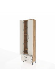 Arges Dolap 5 Raflı 2 Çekmeceli 2 Kapaklı 60x30x221 - S29M008V7A