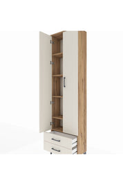Arges Dolap 5 Raflı 2 Çekmeceli 2 Kapaklı 60x30x221 - S29M008V7A
