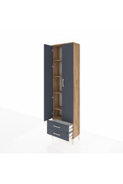 Arges Dolap 5 Raflı 2 Çekmeceli 2 Kapaklı 60x30x221 - S29M008V8A