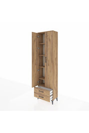 Arges Dolap 5 Raflı 2 Çekmeceli 2 Kapaklı 60x30x221 - S29M008V9A