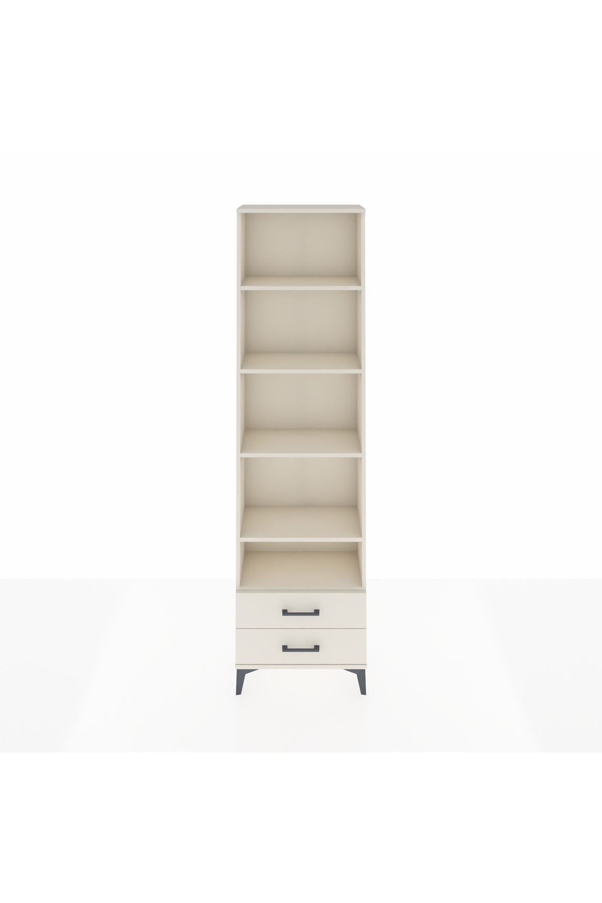 Arges Dolap 5 Raflı 2 Çekmeceli 60x30x221 - S29M009V1A