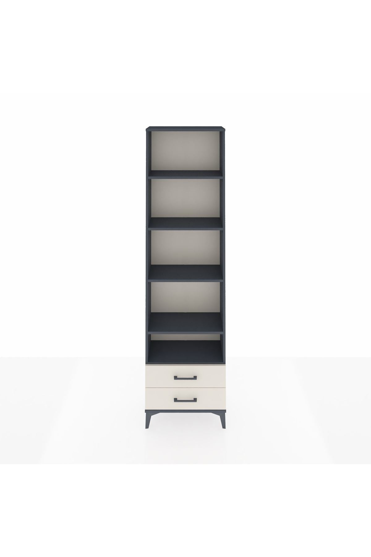 Arges Dolap 5 Raflı 2 Çekmeceli 60x30x221 - S29M009V4A