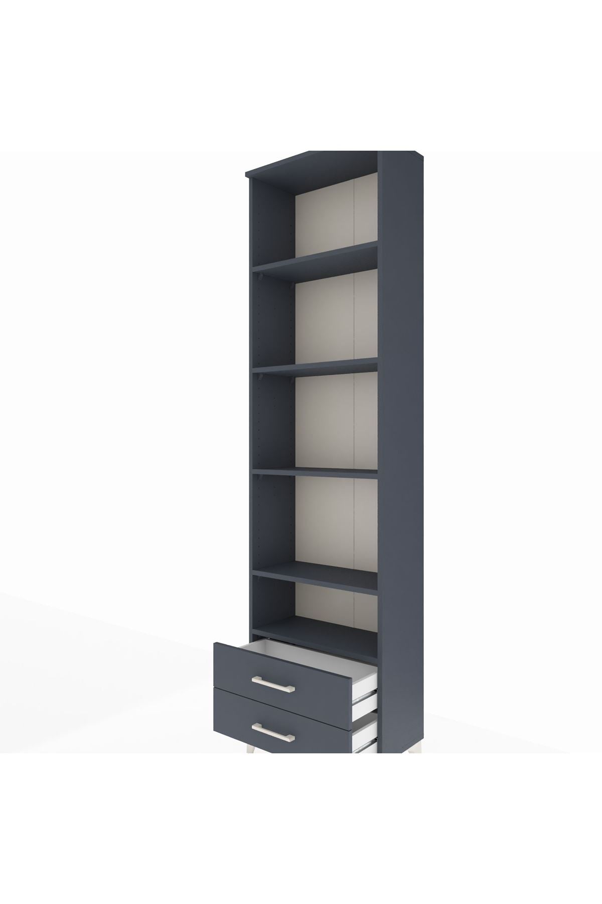Arges Dolap 5 Raflı 2 Çekmeceli 60x30x221 - S29M009V5A