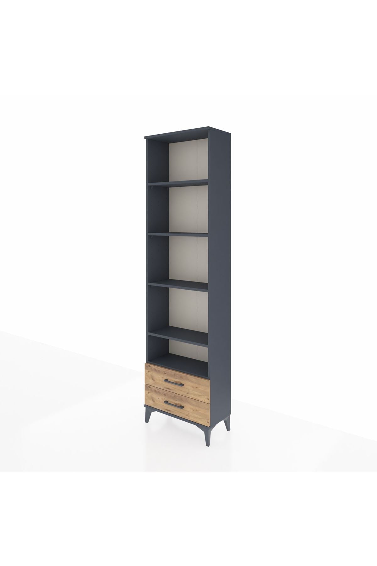 Arges Dolap 5 Raflı 2 Çekmeceli 60x30x221 - S29M009V6A