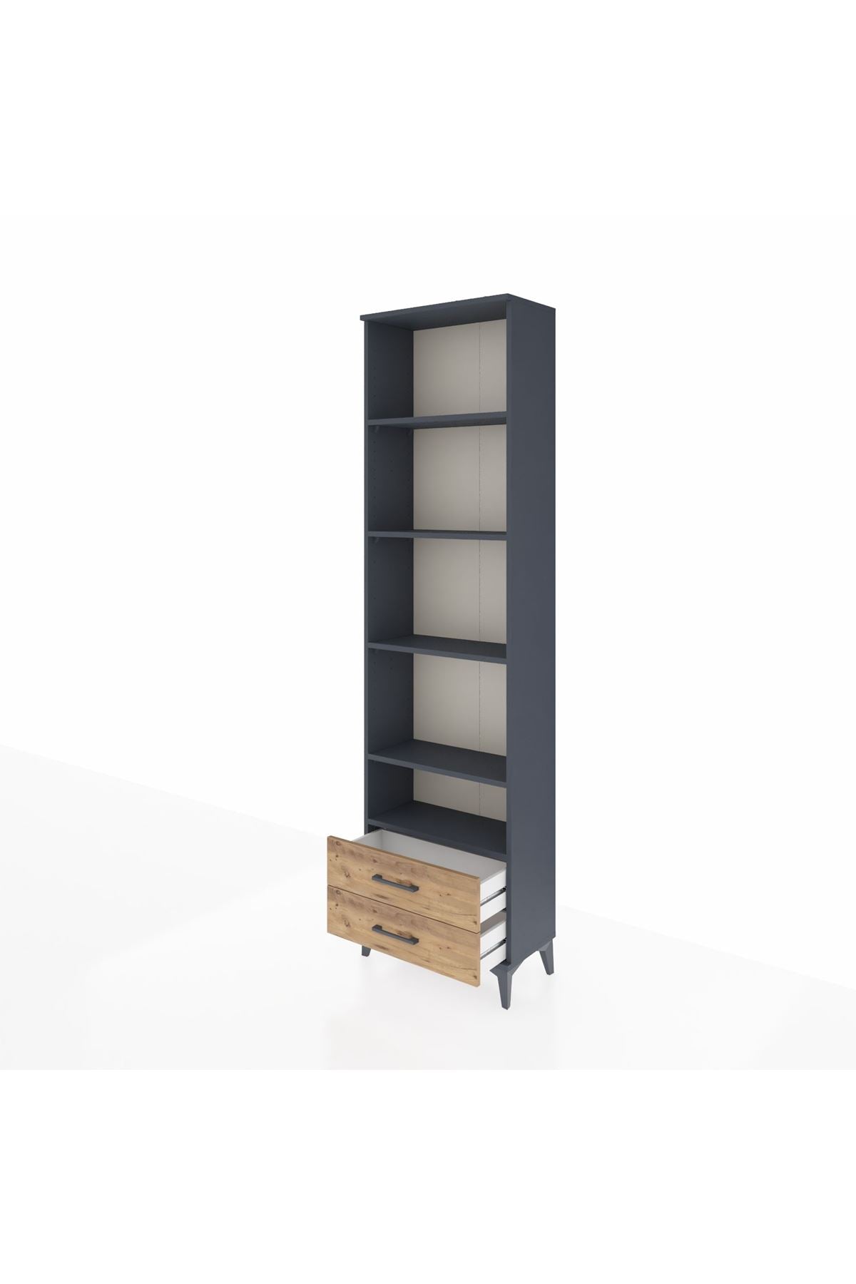Arges Dolap 5 Raflı 2 Çekmeceli 60x30x221 - S29M009V6A