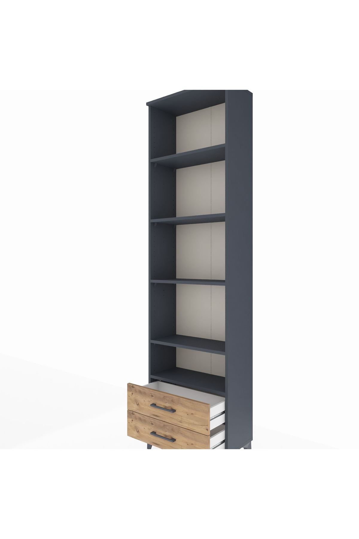 Arges Dolap 5 Raflı 2 Çekmeceli 60x30x221 - S29M009V6A