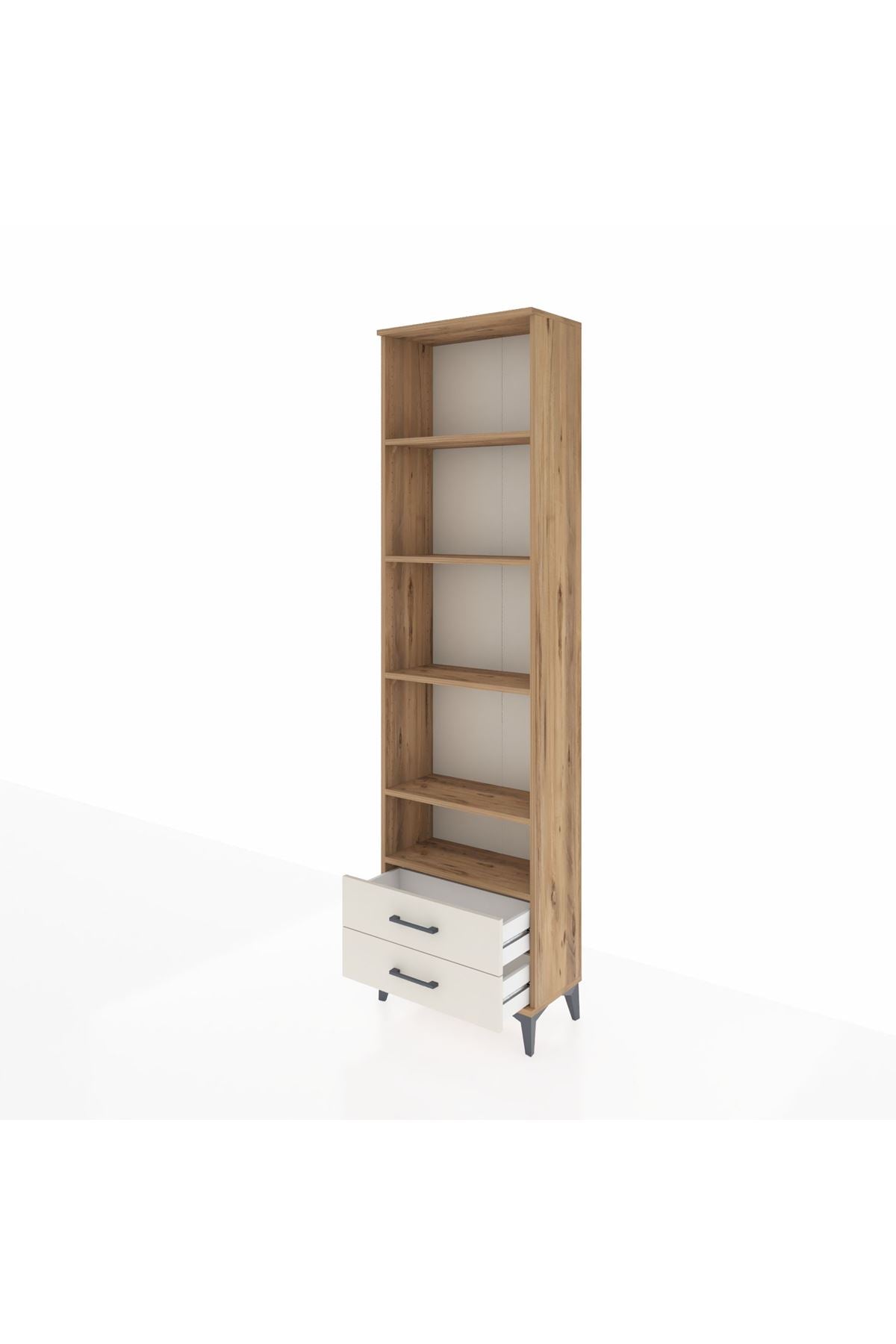 Arges Dolap 5 Raflı 2 Çekmeceli 60x30x221 - S29M009V7A
