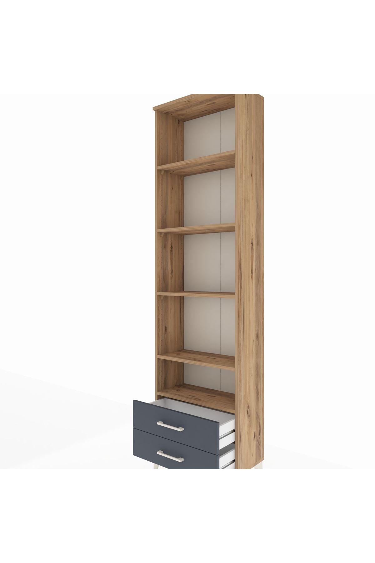 Arges Dolap 5 Raflı 2 Çekmeceli 60x30x221 - S29M009V8A
