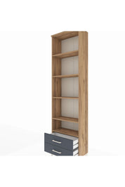 Arges Dolap 5 Raflı 2 Çekmeceli 60x30x221 - S29M009V8A