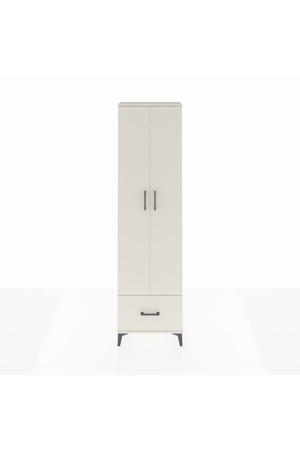 Arges Dolap 3 Raflı Tek Çekmeceli Tek Askılı 60x30x221 - S29M010V1A