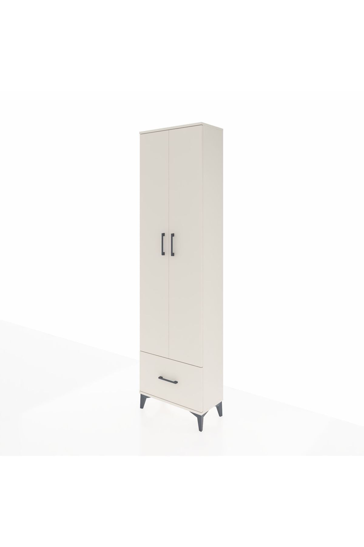 Arges Dolap 3 Raflı Tek Çekmeceli Tek Askılı 60x30x221 - S29M010V1A