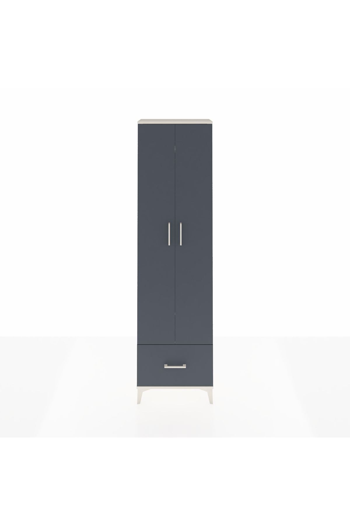 Arges Dolap 3 Raflı Tek Çekmeceli Tek Askılı 60x30x221 - S29M010V2A