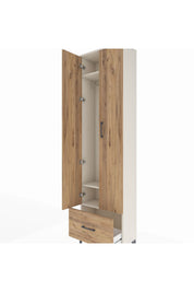 Arges Dolap 3 Raflı Tek Çekmeceli Tek Askılı 60x30x221 - S29M010V3A