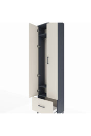 Arges Dolap 3 Raflı Tek Çekmeceli Tek Askılı 60x30x221 - S29M010V4A