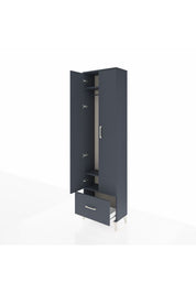 Arges Dolap 3 Raflı Tek Çekmeceli Tek Askılı 60x30x221 - S29M010V5A