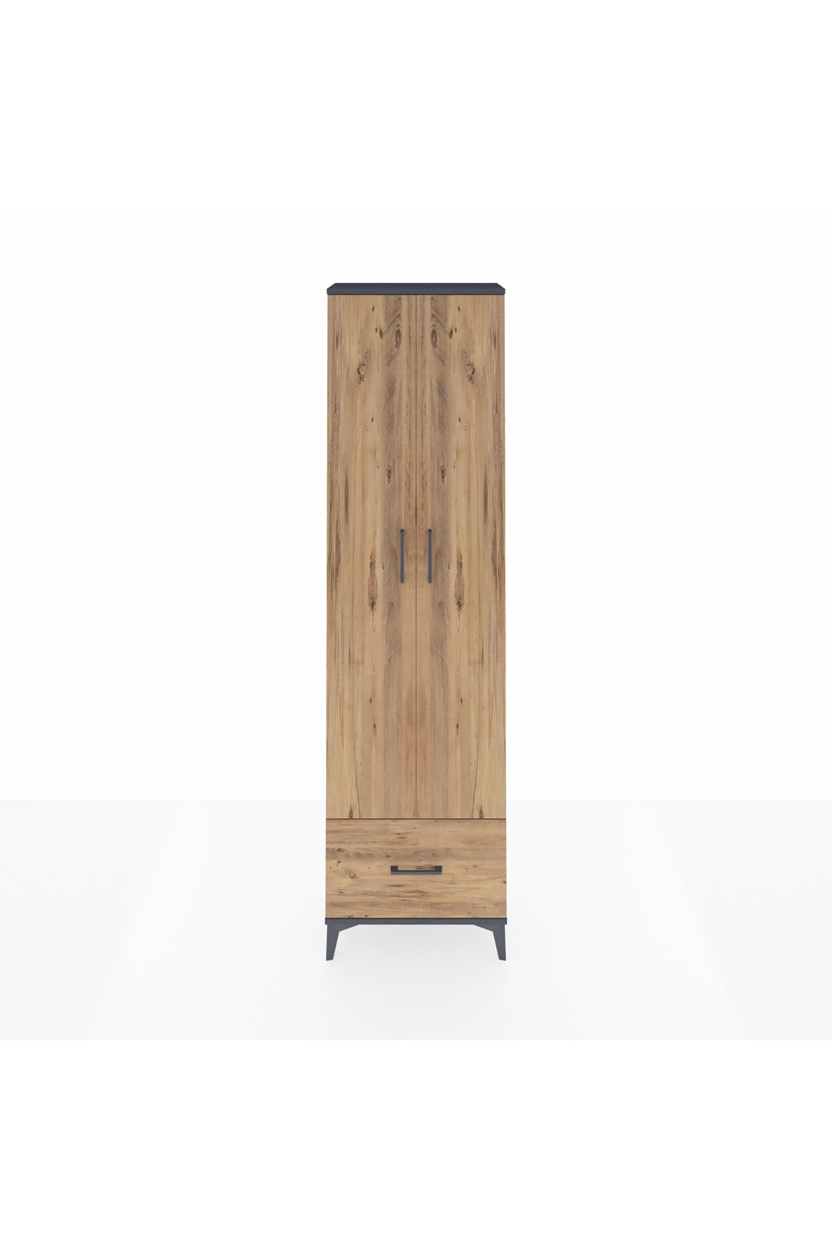 Arges Dolap 3 Raflı Tek Çekmeceli Tek Askılı 60x30x221 - S29M010V6A
