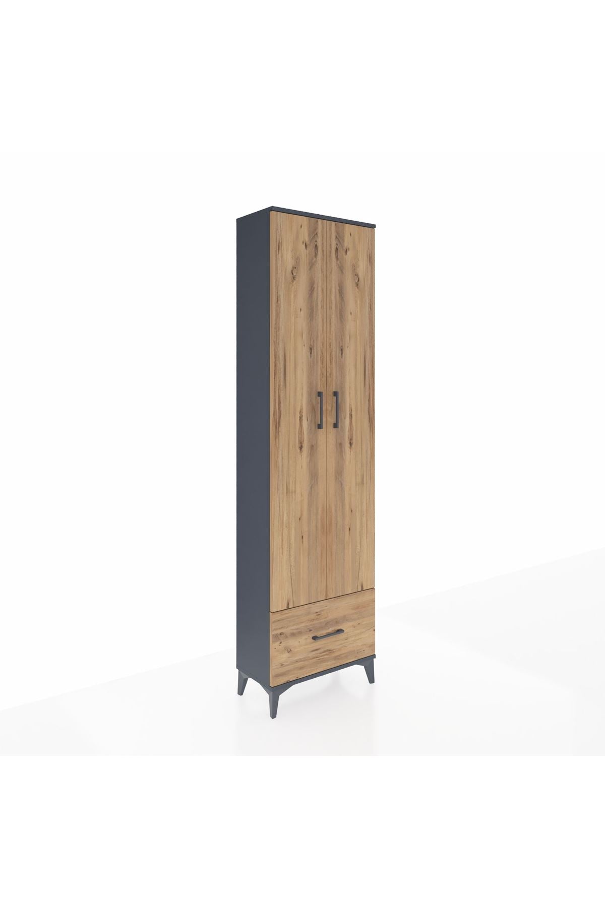 Arges Dolap 3 Raflı Tek Çekmeceli Tek Askılı 60x30x221 - S29M010V6A