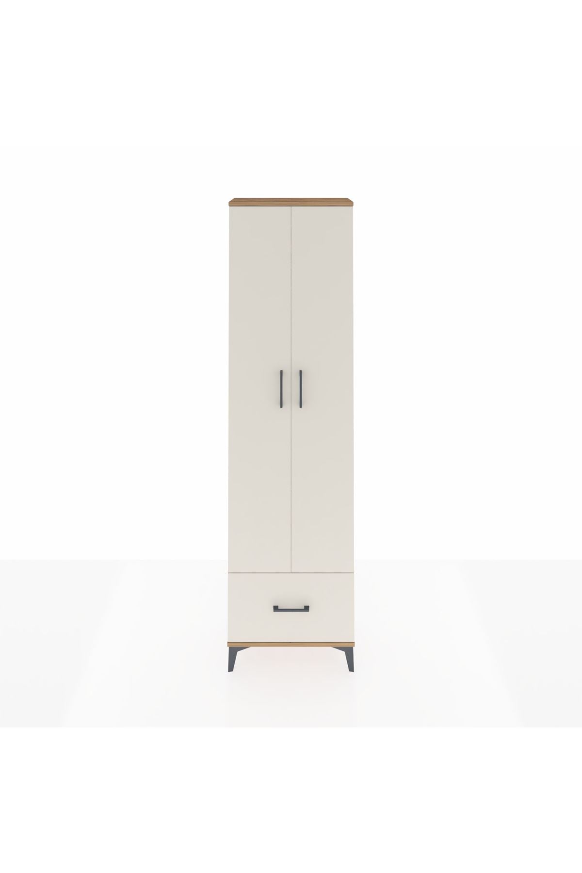 Arges Dolap 3 Raflı Tek Çekmeceli Tek Askılı 60x30x221 - S29M010V7A