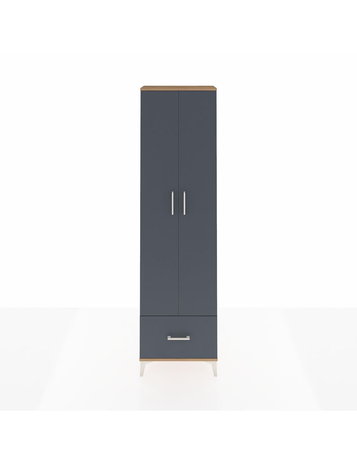 Arges Dolap 3 Raflı Tek Çekmeceli Tek Askılı 60x30x221 - S29M010V8A