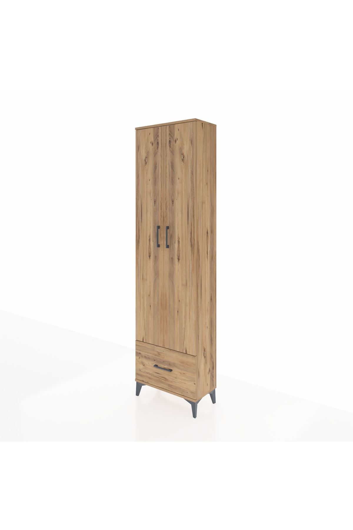 Arges Dolap 3 Raflı Tek Çekmeceli Tek Askılı 60x30x221 - S29M010V9A