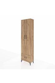 Arges Dolap 3 Raflı Tek Çekmeceli Tek Askılı 60x30x221 - S29M010V9A