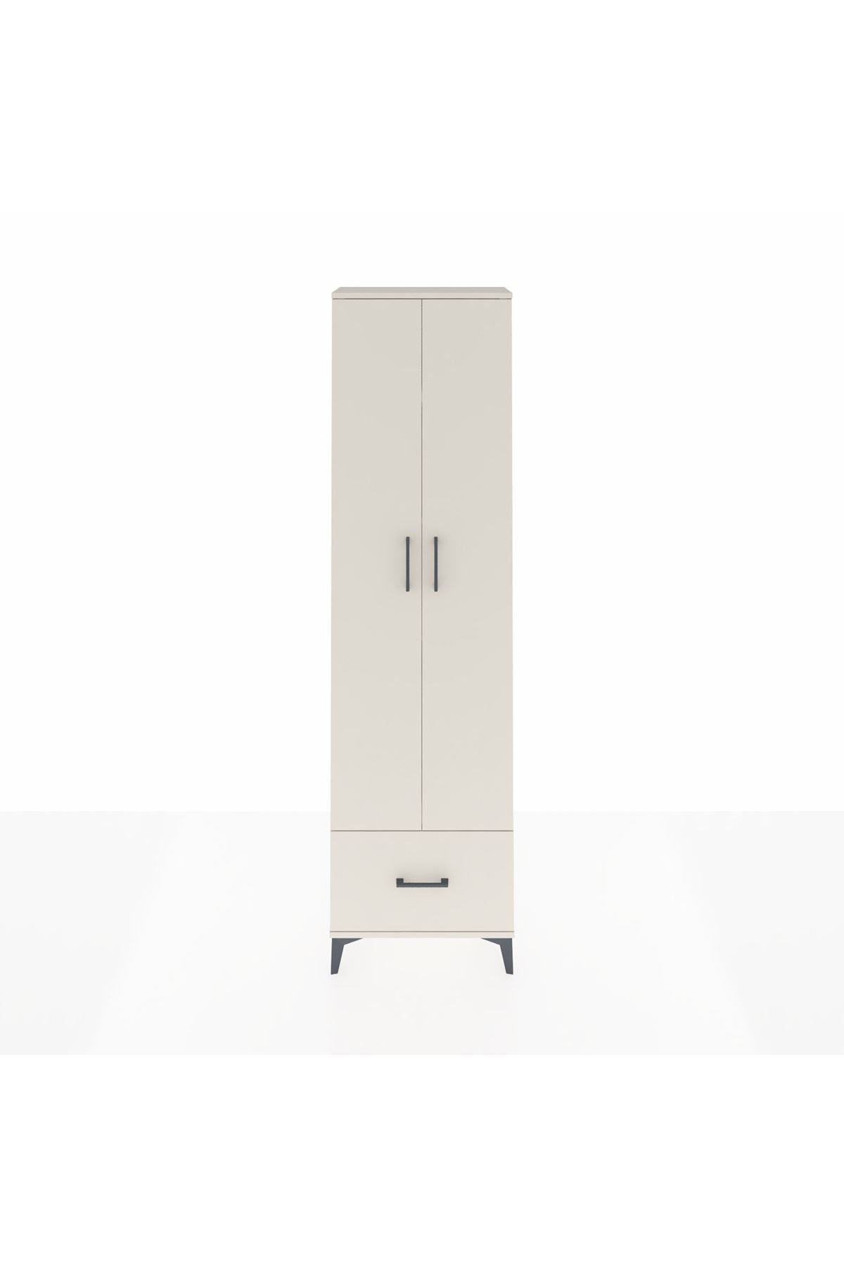 Arges Dolap 5 Raflı Tek Çekmeceli 2 Kapaklı 60x30x221 - S29M011V1A