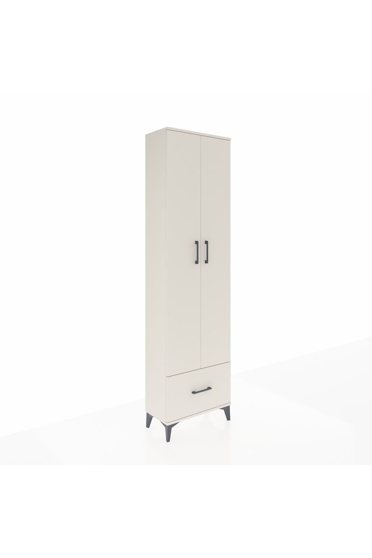 Arges Dolap 5 Raflı Tek Çekmeceli 2 Kapaklı 60x30x221 - S29M011V1A