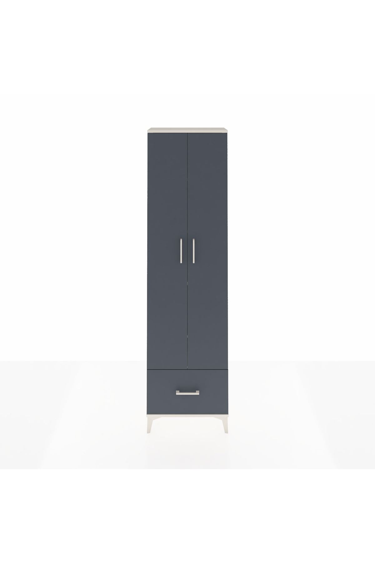 Arges Dolap 5 Raflı Tek Çekmeceli 2 Kapaklı 60x30x221 - S29M011V2A