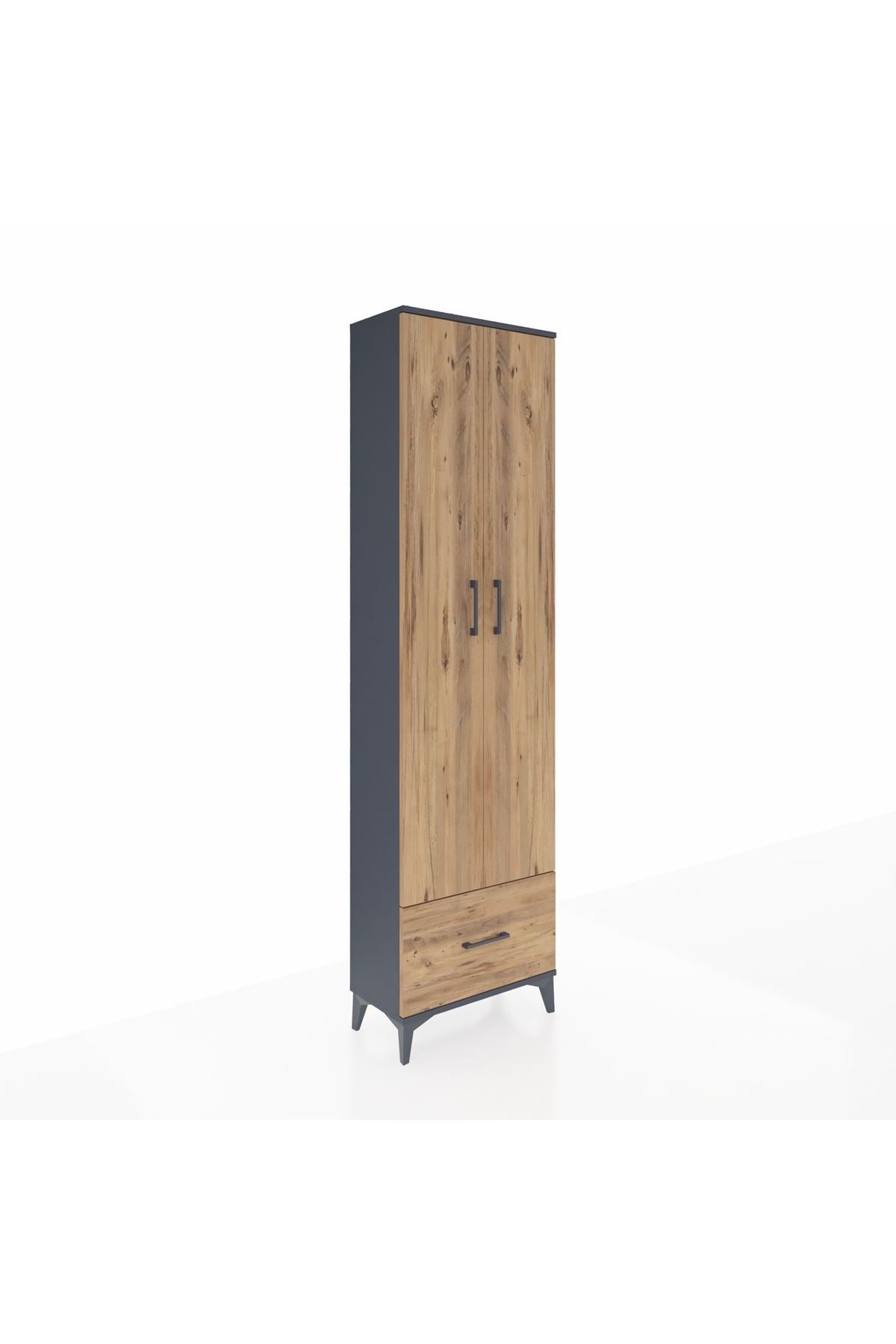 Arges Dolap 5 Raflı Tek Çekmeceli 2 Kapaklı 60x30x221 - S29M011V6A