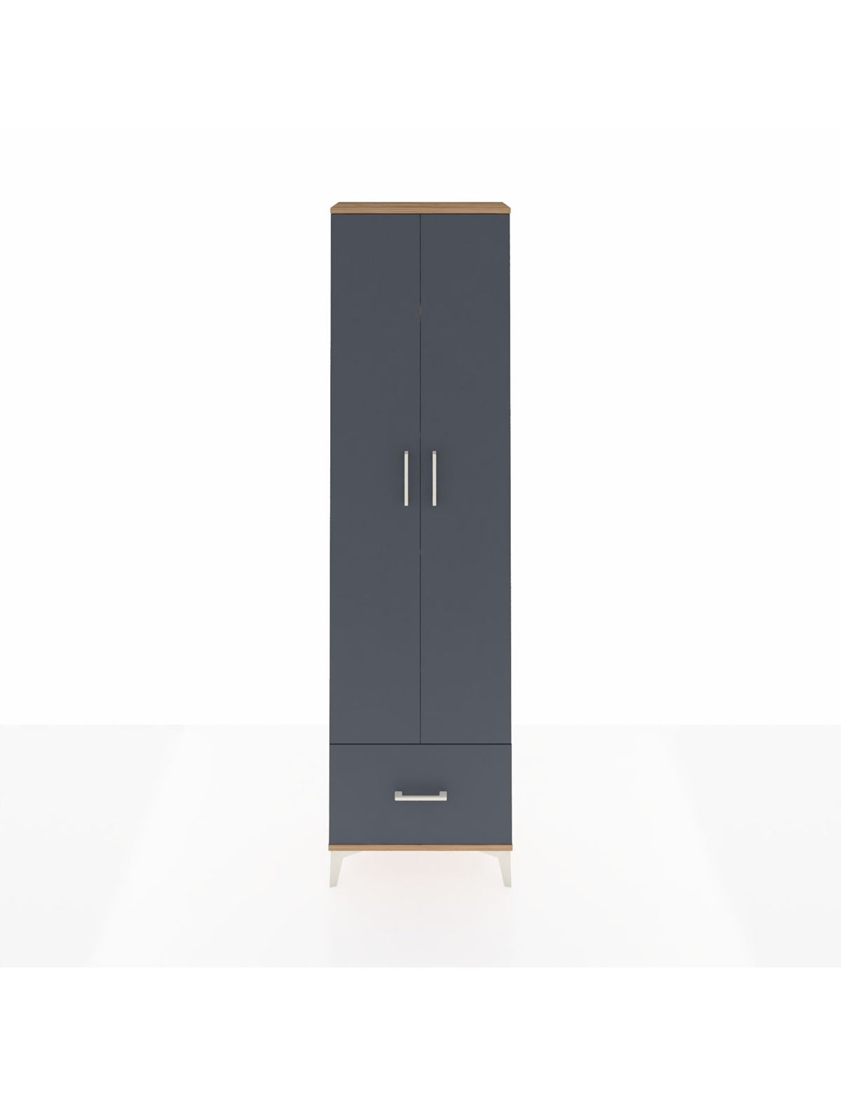 Arges Dolap 5 Raflı Tek Çekmeceli 2 Kapaklı 60x30x221 - S29M011V8A