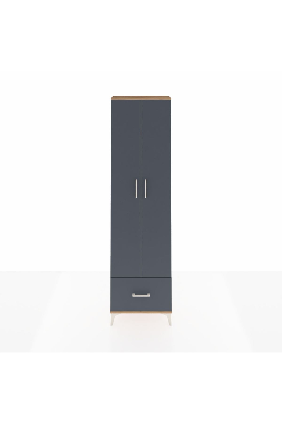 Arges Dolap 5 Raflı Tek Çekmeceli 2 Kapaklı 60x30x221 - S29M011V8A