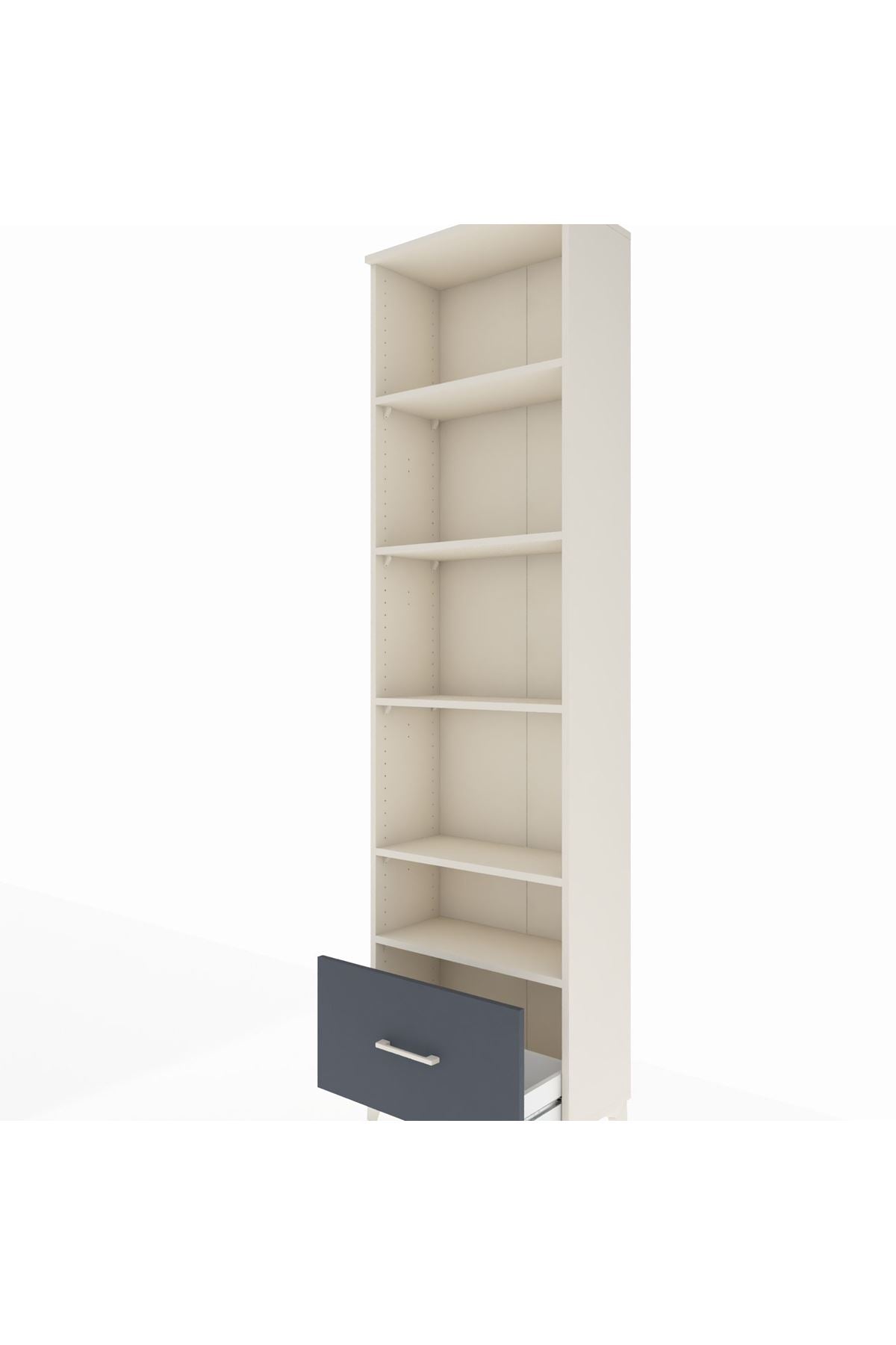 Arges Dolap 5 Raflı Tek Çekmeceli 60x30x221 - S29M012V2A