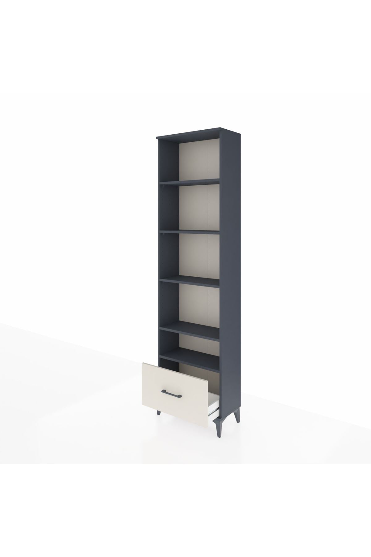 Arges Dolap 5 Raflı Tek Çekmeceli 60x30x221 - S29M012V4A