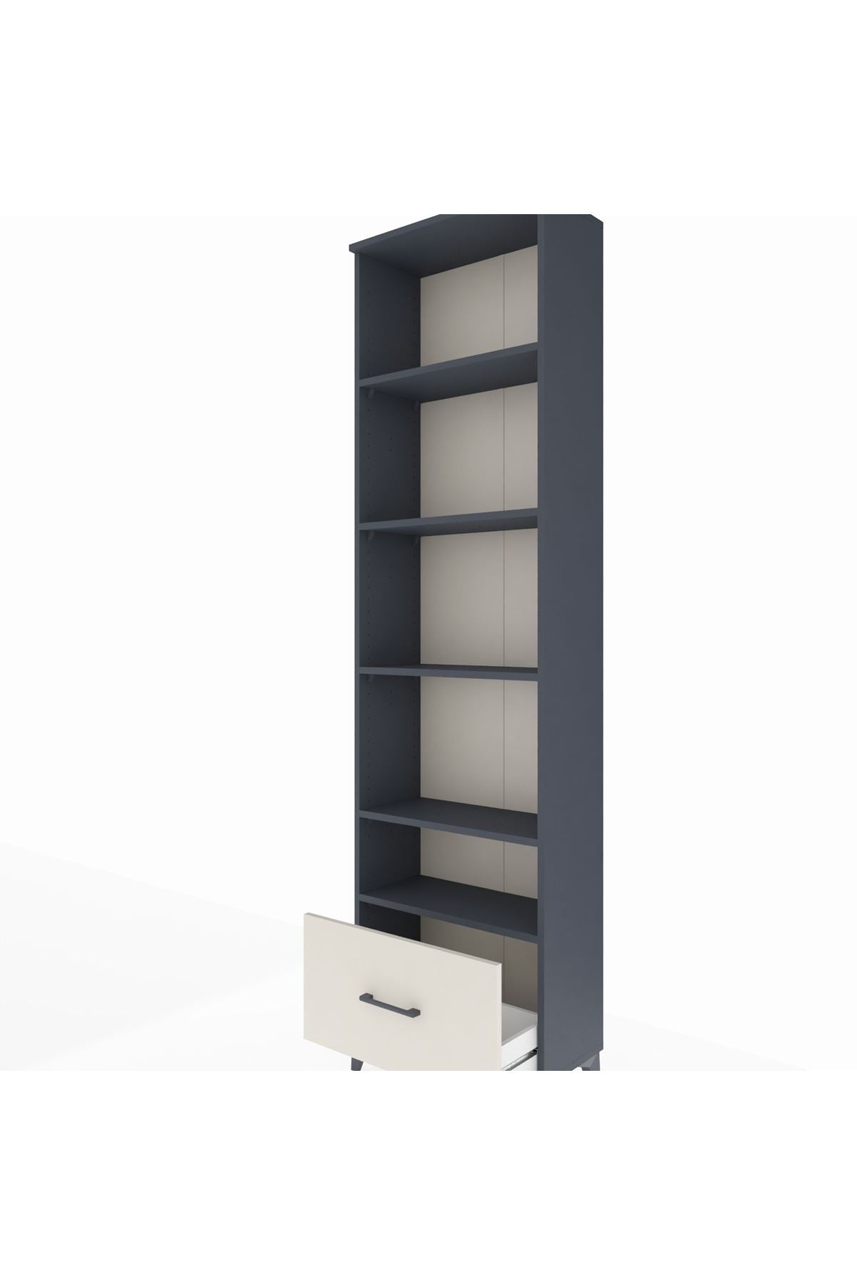 Arges Dolap 5 Raflı Tek Çekmeceli 60x30x221 - S29M012V4A