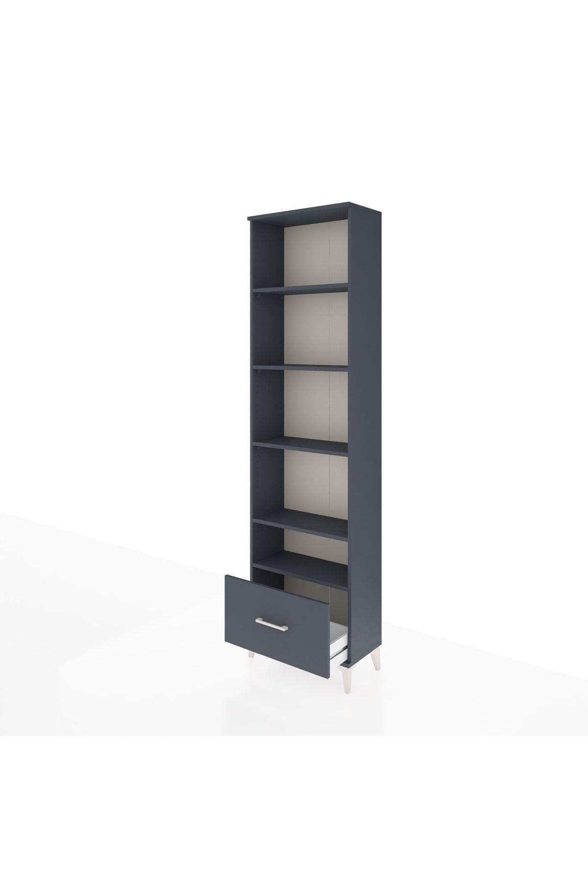 Arges Dolap 5 Raflı Tek Çekmeceli 60x30x221 - S29M012V5A