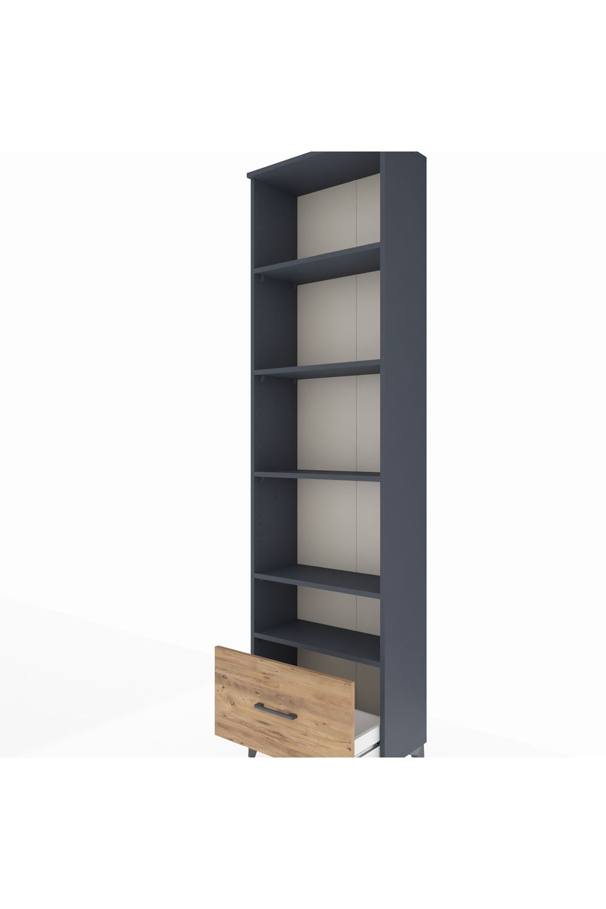 Arges Dolap 5 Raflı Tek Çekmeceli 60x30x221 - S29M012V6A