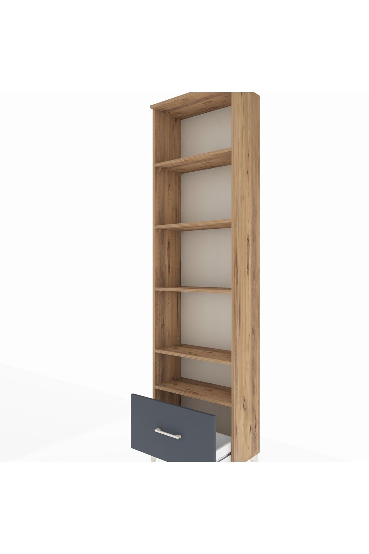 Arges Dolap 5 Raflı Tek Çekmeceli 60x30x221 - S29M012V8A