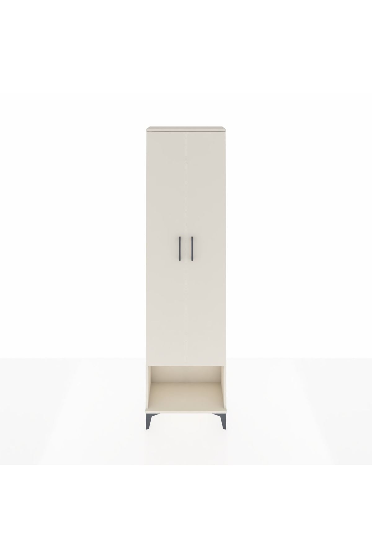 Arges Dolap 3 Raflı 2 Kapaklı Tek Askılı 60x30x221 - S29M013V1A