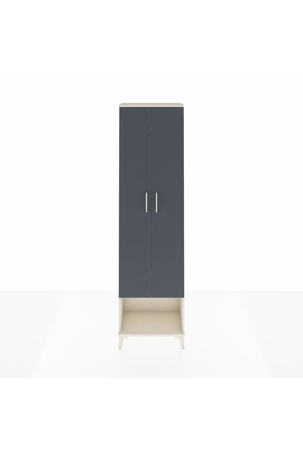 Arges Dolap 3 Raflı 2 Kapaklı Tek Askılı 60x30x221 - S29M013V2A