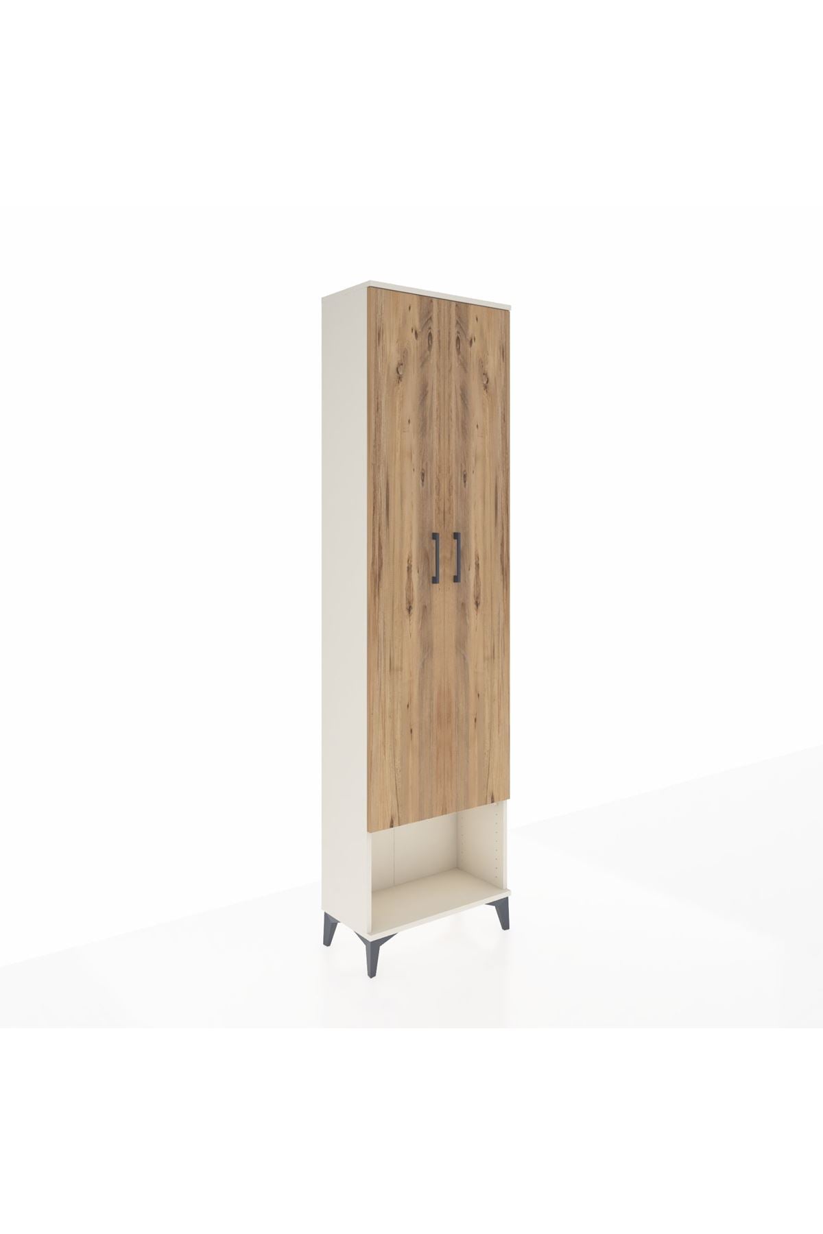 Arges Dolap 3 Raflı 2 Kapaklı Tek Askılı 60x30x221 - S29M013V3A