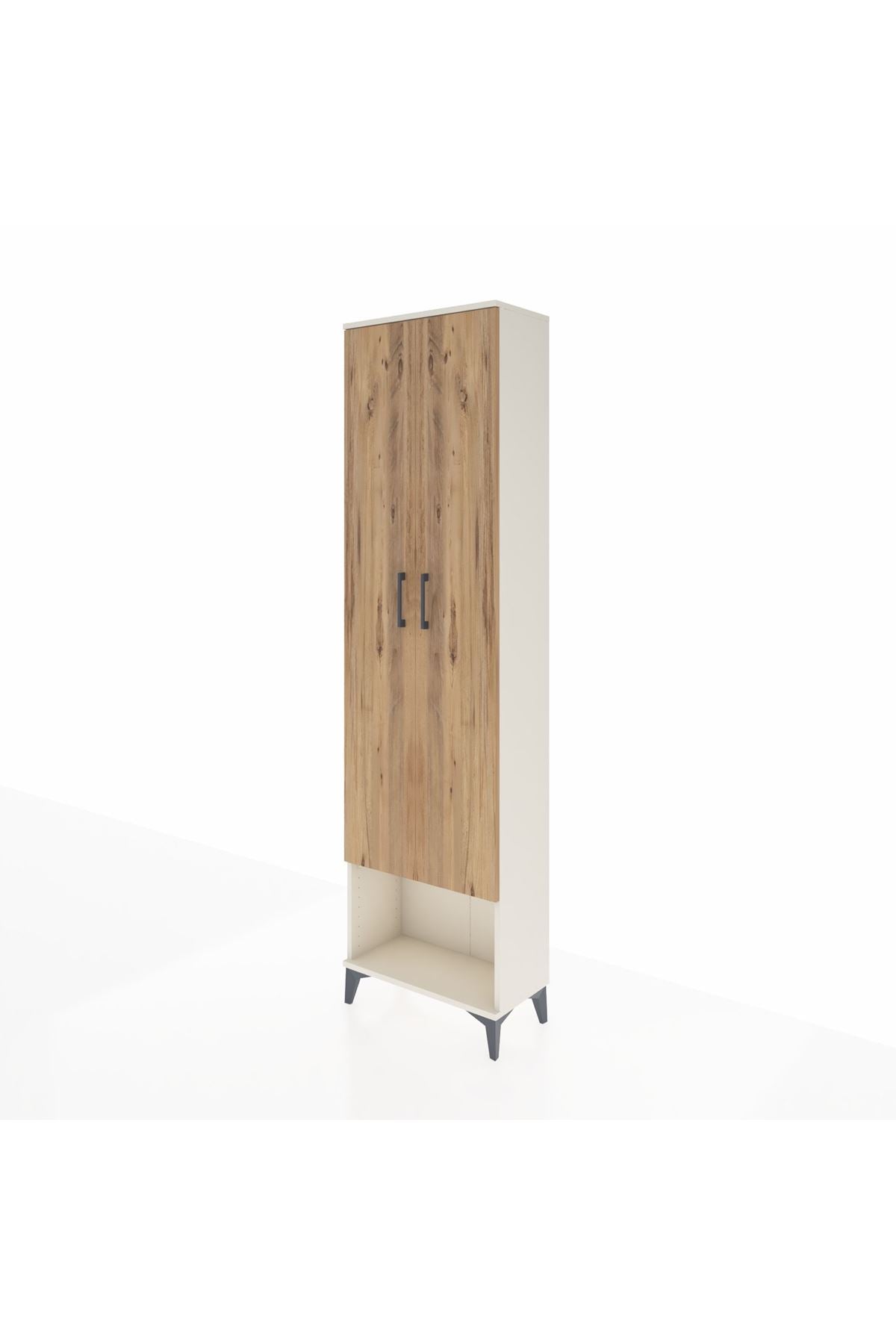 Arges Dolap 3 Raflı 2 Kapaklı Tek Askılı 60x30x221 - S29M013V3A