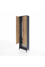 Arges Dolap 3 Raflı 2 Kapaklı Tek Askılı 60x30x221 - S29M013V6A