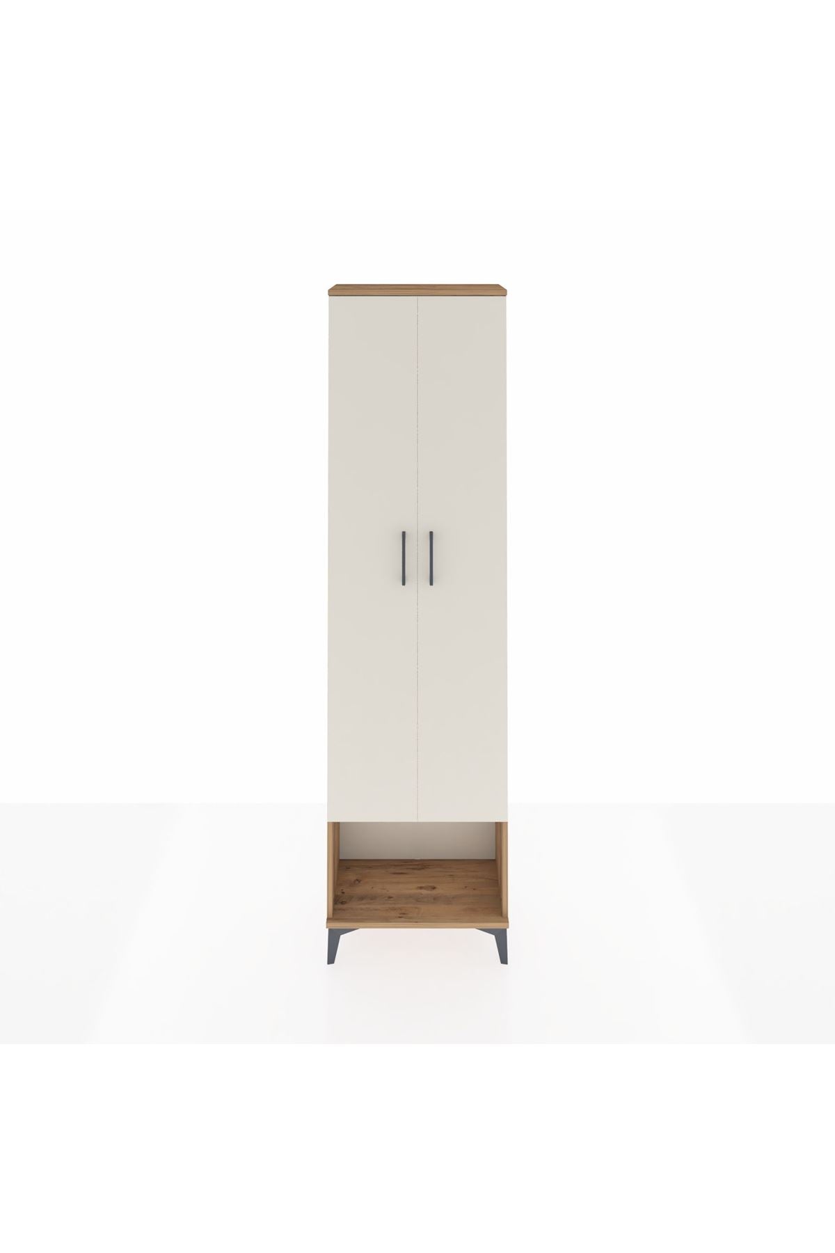 Arges Dolap 3 Raflı 2 Kapaklı Tek Askılı 60x30x221 - S29M013V7A