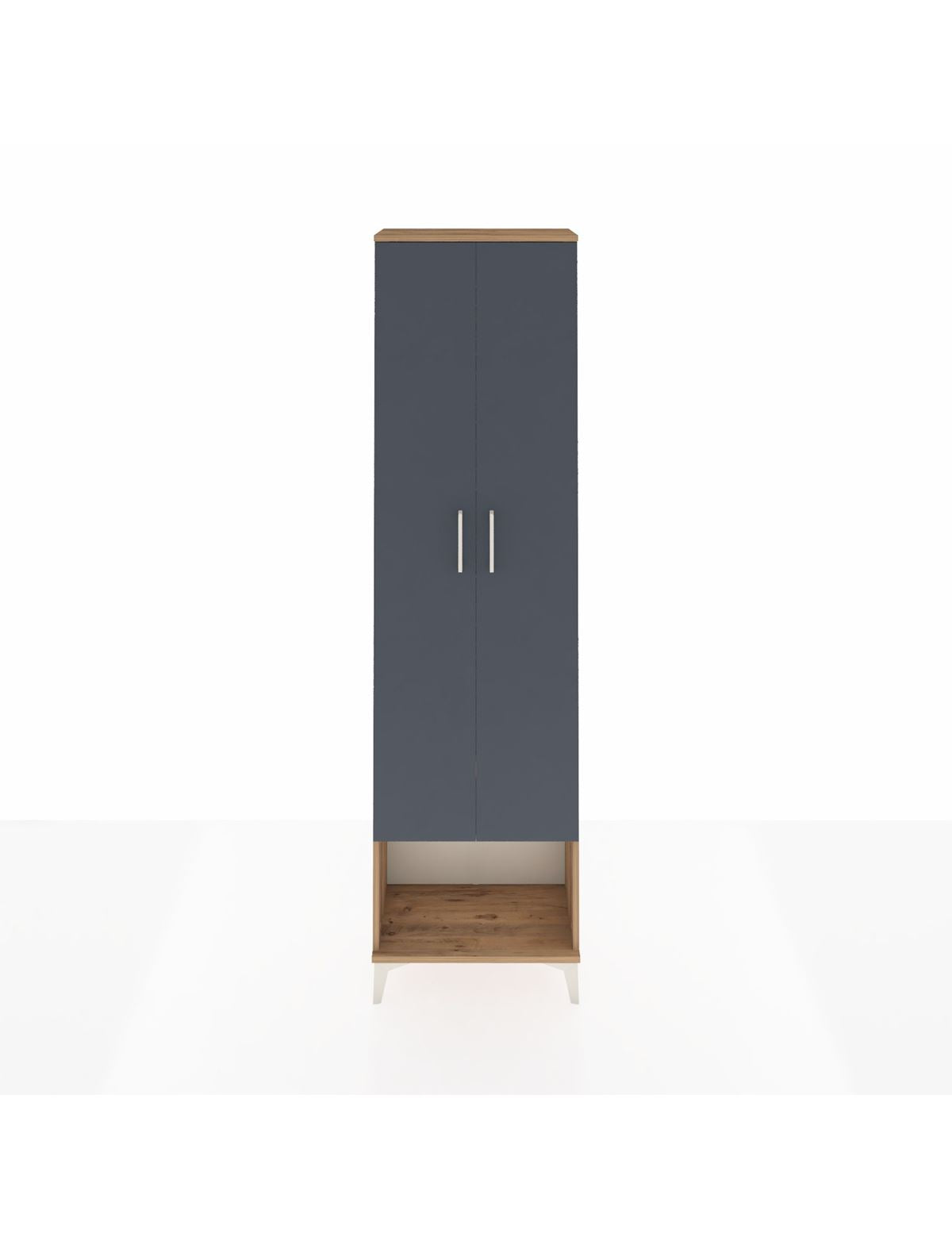 Arges Dolap 3 Raflı 2 Kapaklı Tek Askılı 60x30x221 - S29M013V8A
