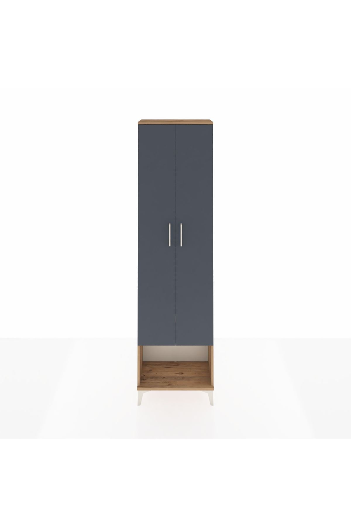 Arges Dolap 3 Raflı 2 Kapaklı Tek Askılı 60x30x221 - S29M013V8A