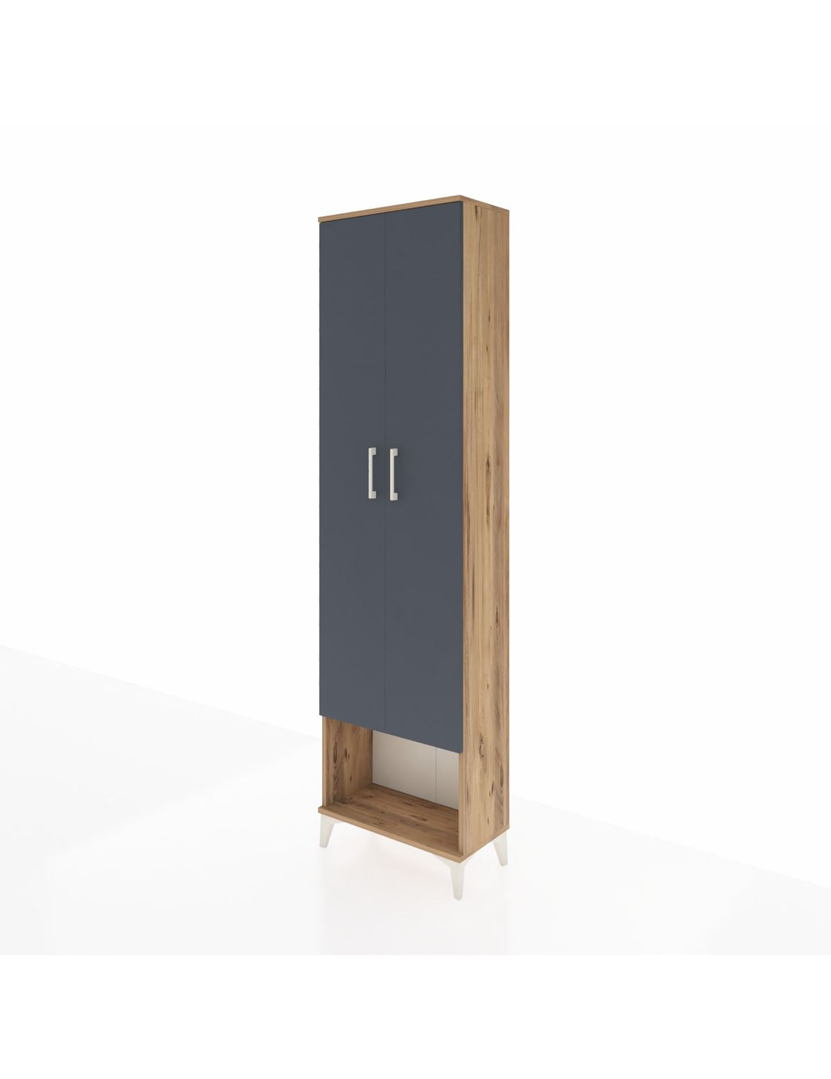Arges Dolap 3 Raflı 2 Kapaklı Tek Askılı 60x30x221 - S29M013V8A