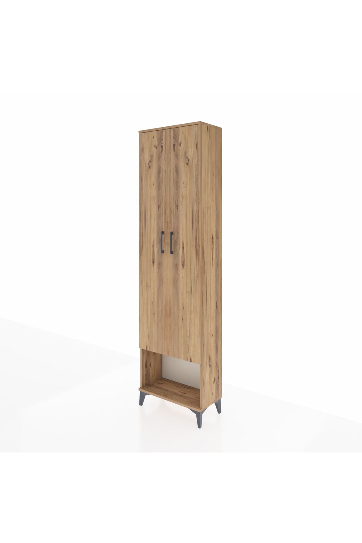 Arges Dolap 3 Raflı 2 Kapaklı Tek Askılı 60x30x221 - S29M013V9A