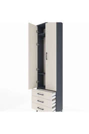 Arges Dolap 3 Raflı 3 Çekmeceli Tek Askılı 60x30x221 - S29M015V4A